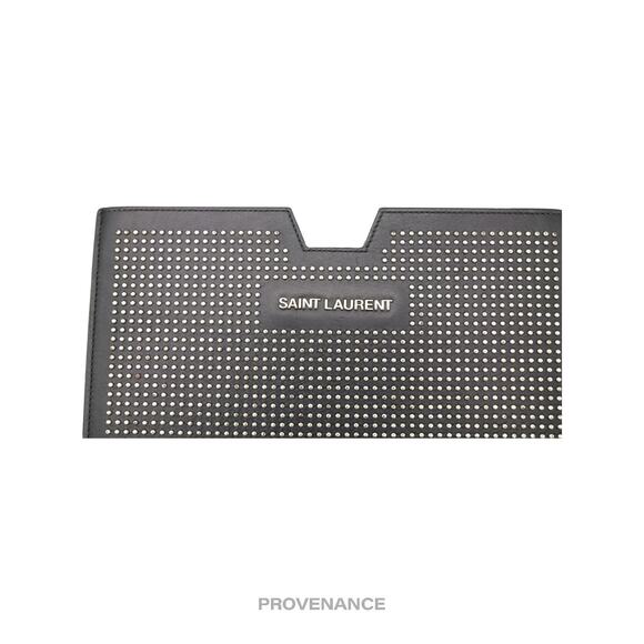 🔴 Saint Laurent Paris SLP iPad Case - Studded Black Leather - Picture 5 of 7